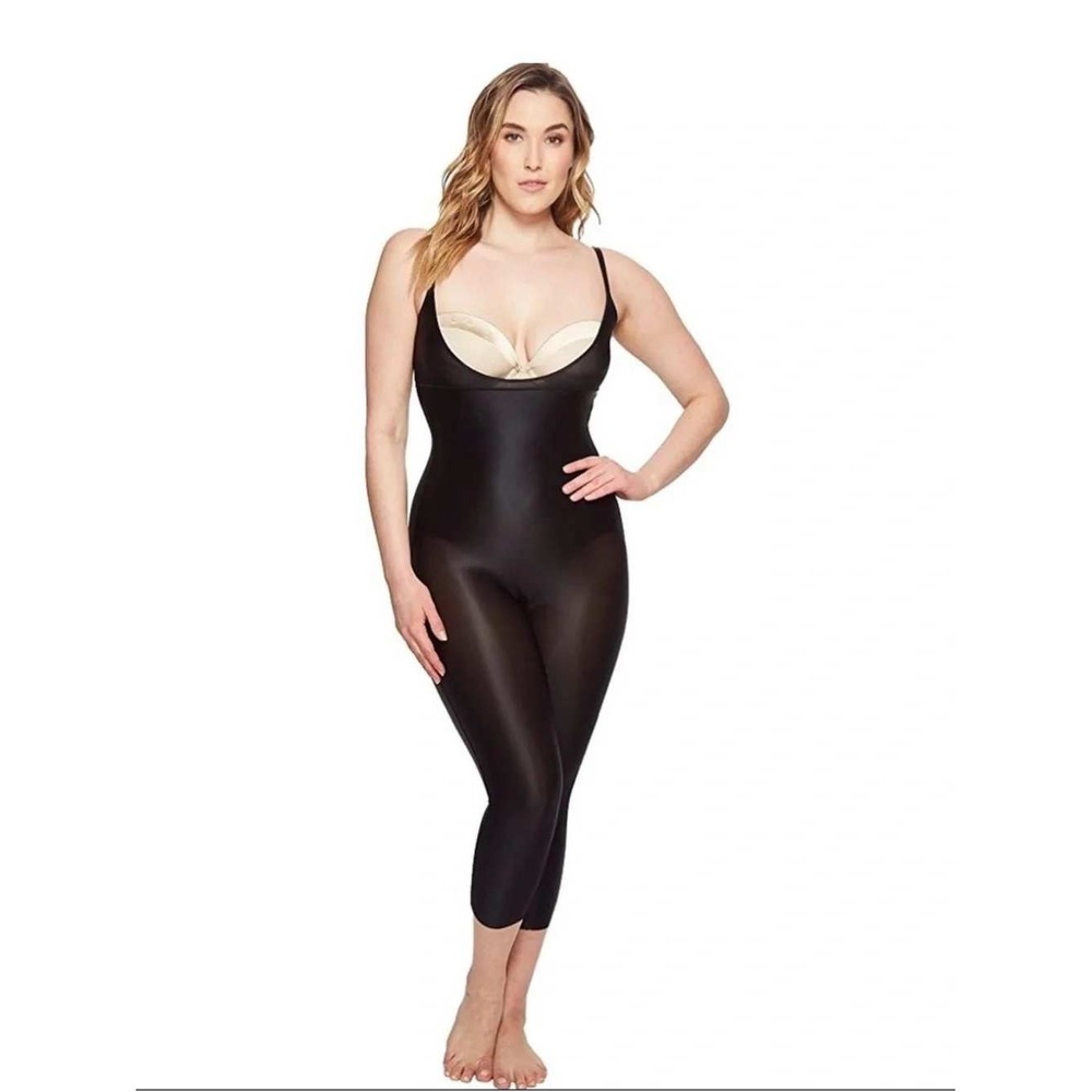 Spanx Suit Your Fancy Open-Bust Catsuit Women L New
